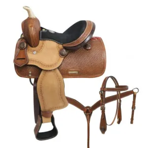 10"  DOUBLE T  PONY SADDLE SET WITH BASKET TOOLING