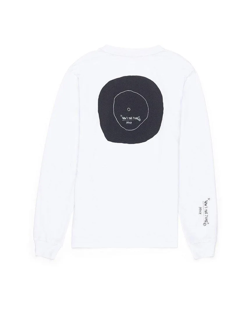 Basquiat Record Long Sleeve Tee White