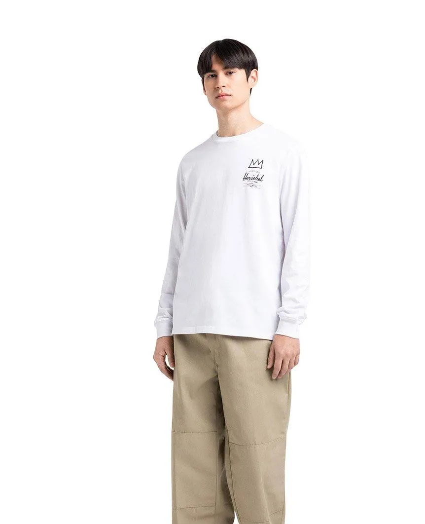 Basquiat Record Long Sleeve Tee White