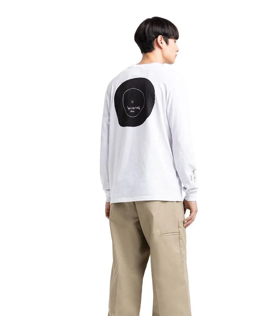 Basquiat Record Long Sleeve Tee White