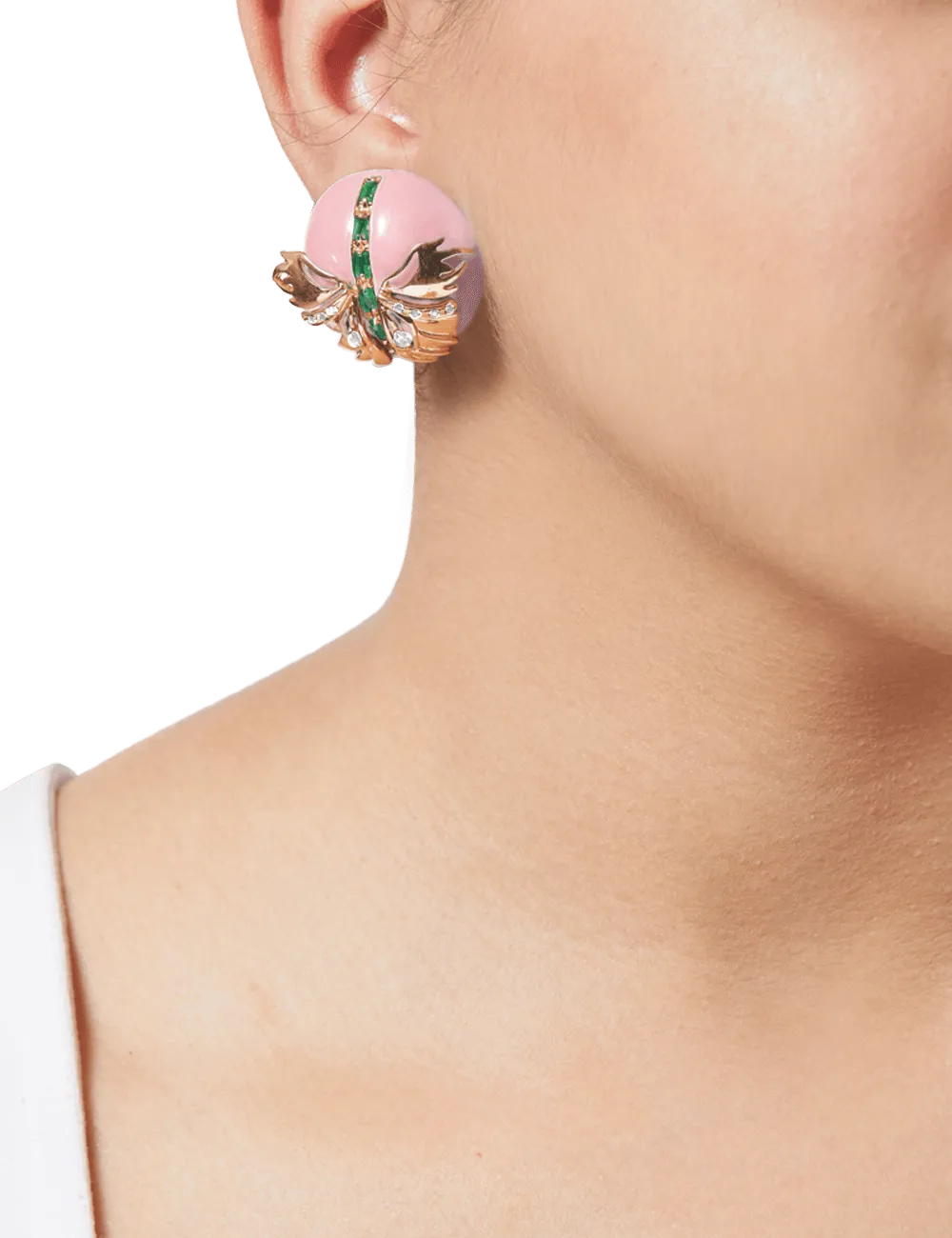Blush Pink Papilio Button Tops