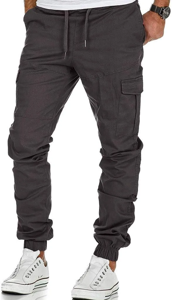 Cargo Pants for Men Big and Tall Straight Leg Trousers Lightweight Multi-Pocket Men's Casual Cargo Pants Hiking Pants