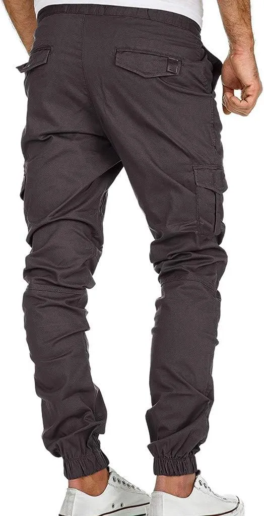 Cargo Pants for Men Big and Tall Straight Leg Trousers Lightweight Multi-Pocket Men's Casual Cargo Pants Hiking Pants