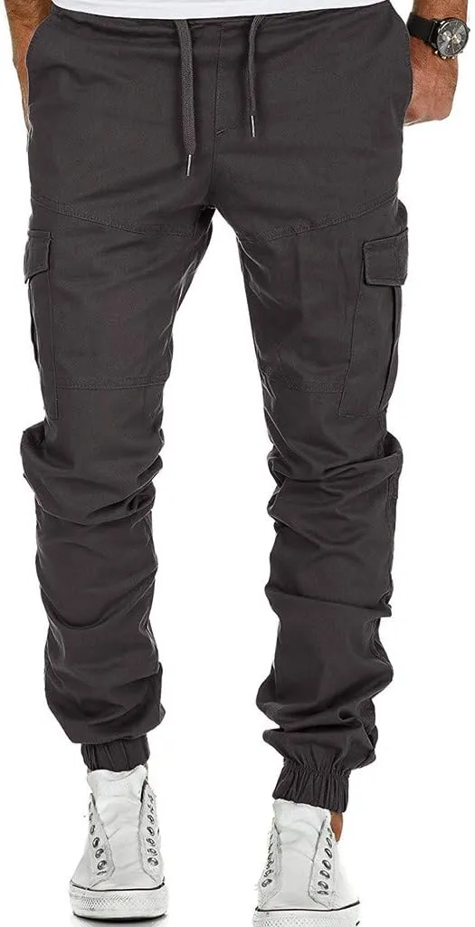 Cargo Pants for Men Big and Tall Straight Leg Trousers Lightweight Multi-Pocket Men's Casual Cargo Pants Hiking Pants