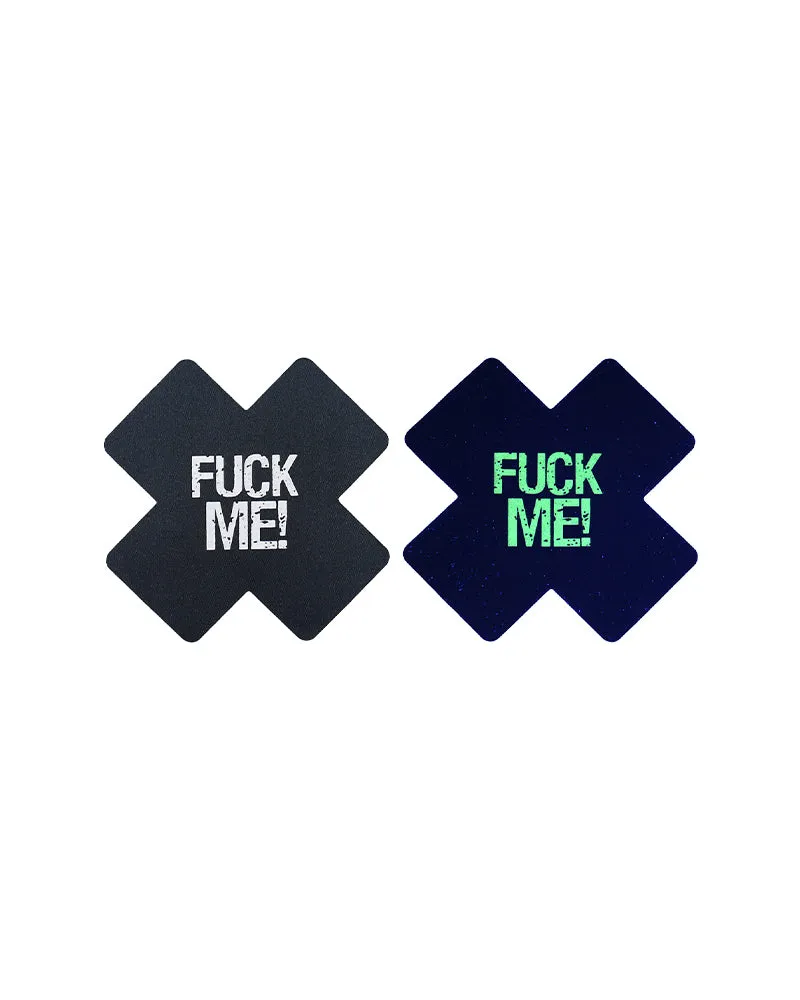 Cross luminous breast stickers with letters, breathable disposable breast stickers