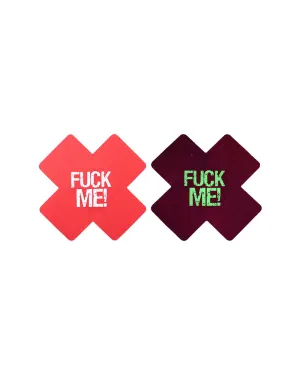 Cross luminous breast stickers with letters, breathable disposable breast stickers