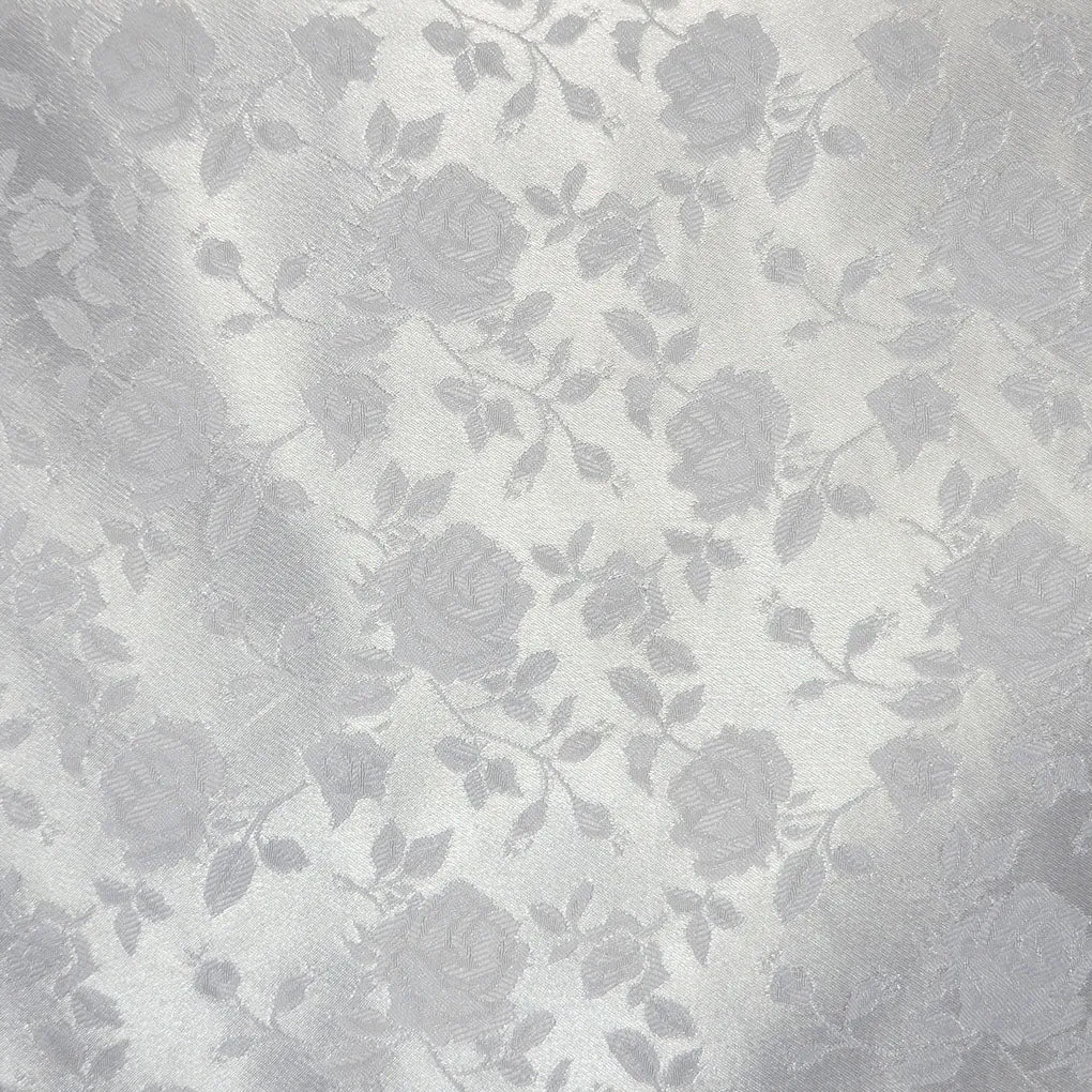 Floral Brocade Jacquard Satin Fabric / Floral Fabric