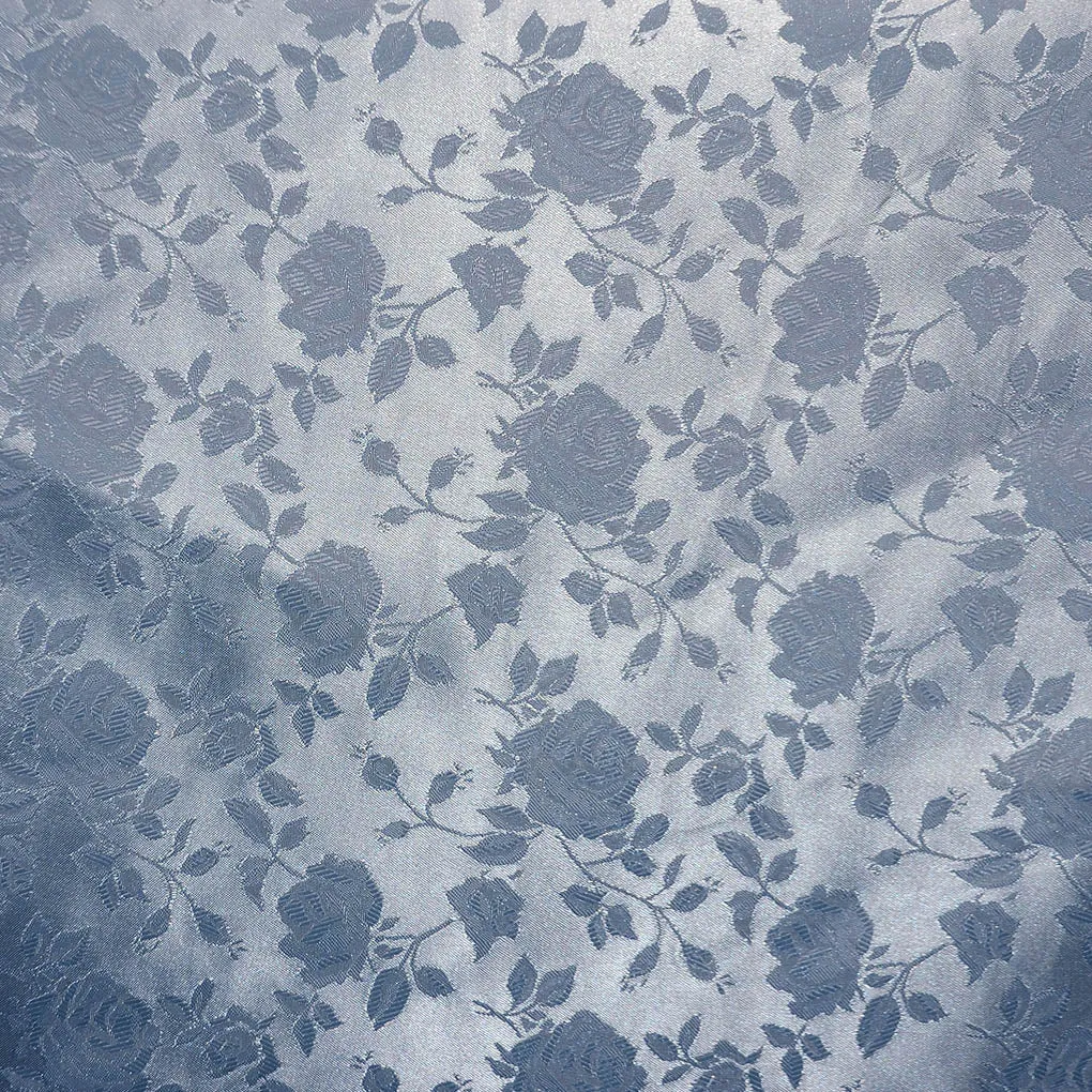 Floral Brocade Jacquard Satin Fabric / Floral Fabric