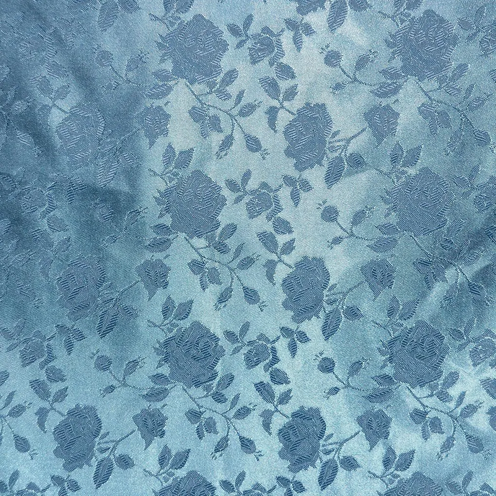 Floral Brocade Jacquard Satin Fabric / Floral Fabric