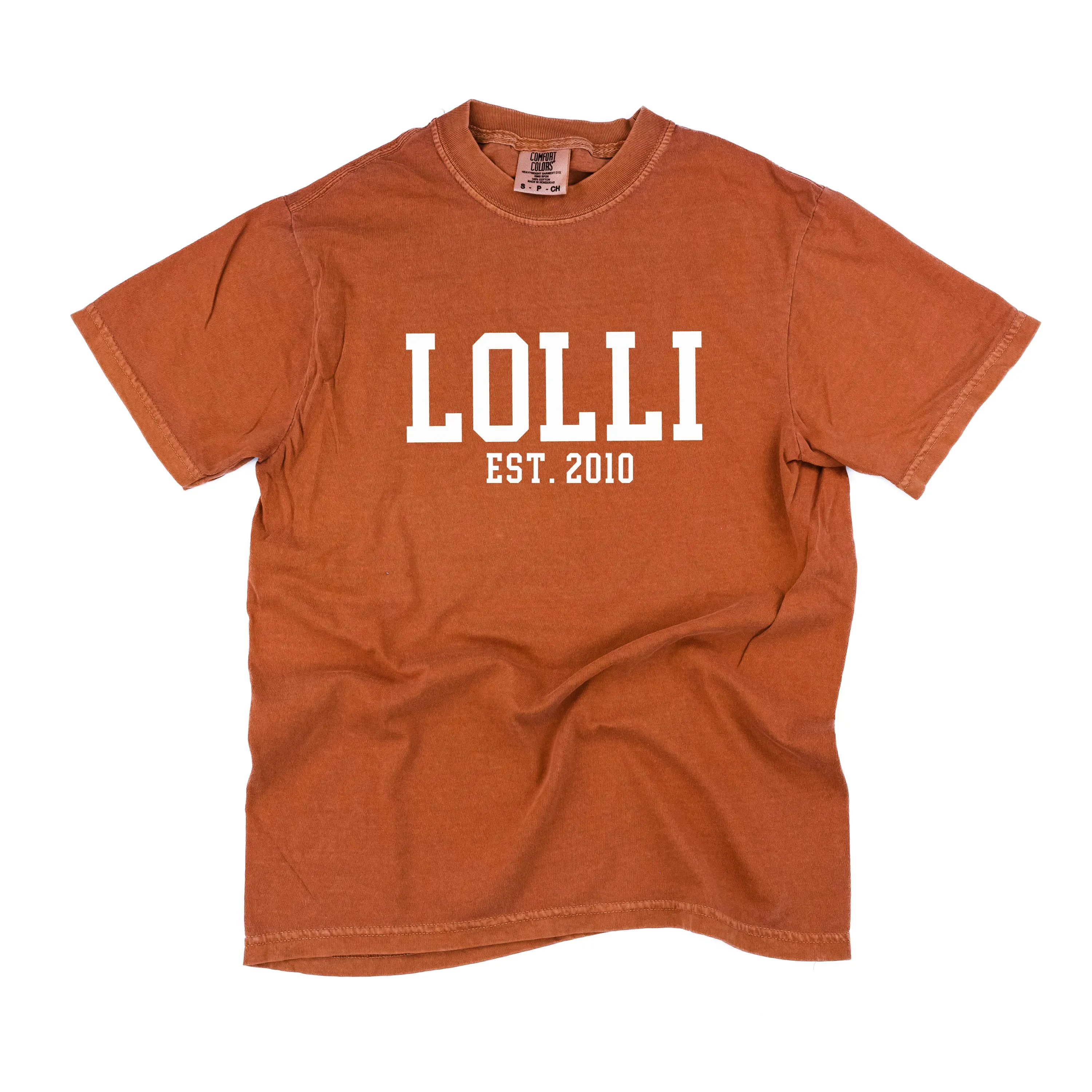 Lolli - EST. (Select Your Year) - SHORT SLEEVE COMFORT COLORS TEE