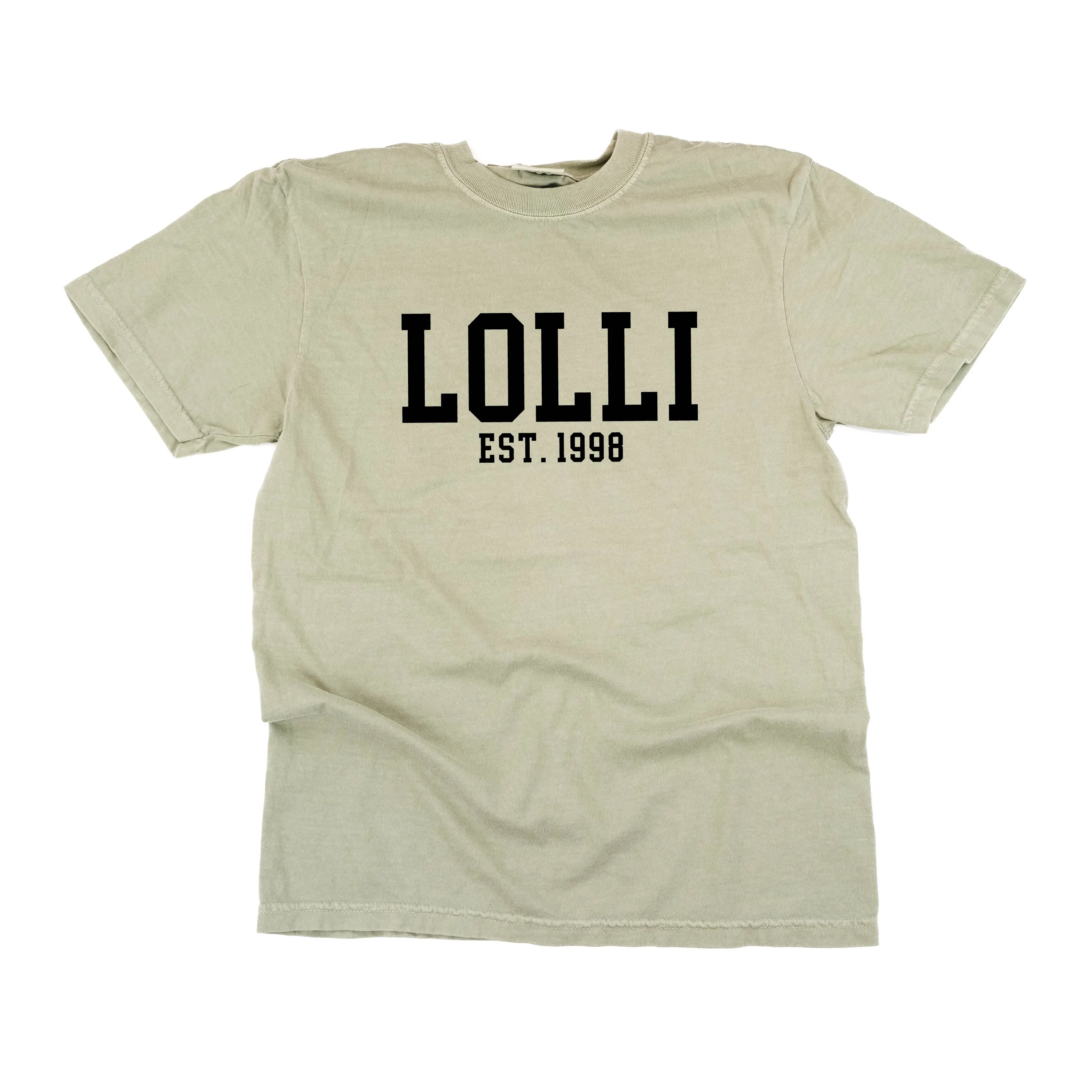 Lolli - EST. (Select Your Year) - SHORT SLEEVE COMFORT COLORS TEE
