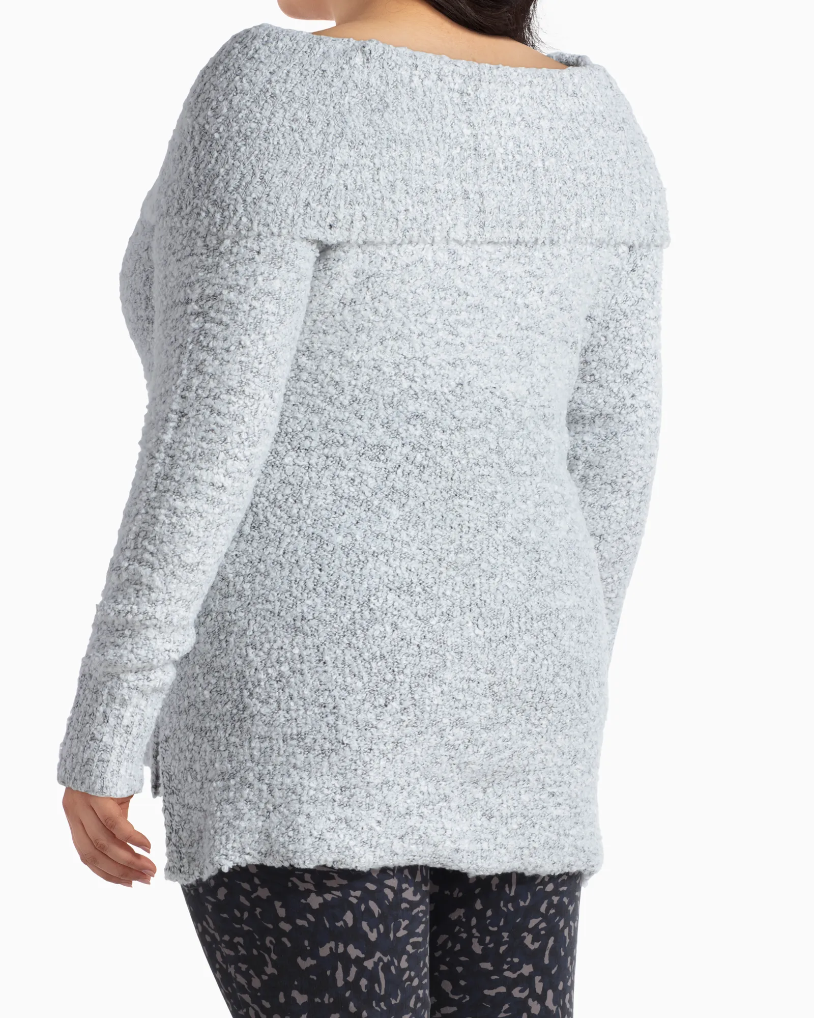 Marilyn Off The Shoulder Sweater | Light Grey