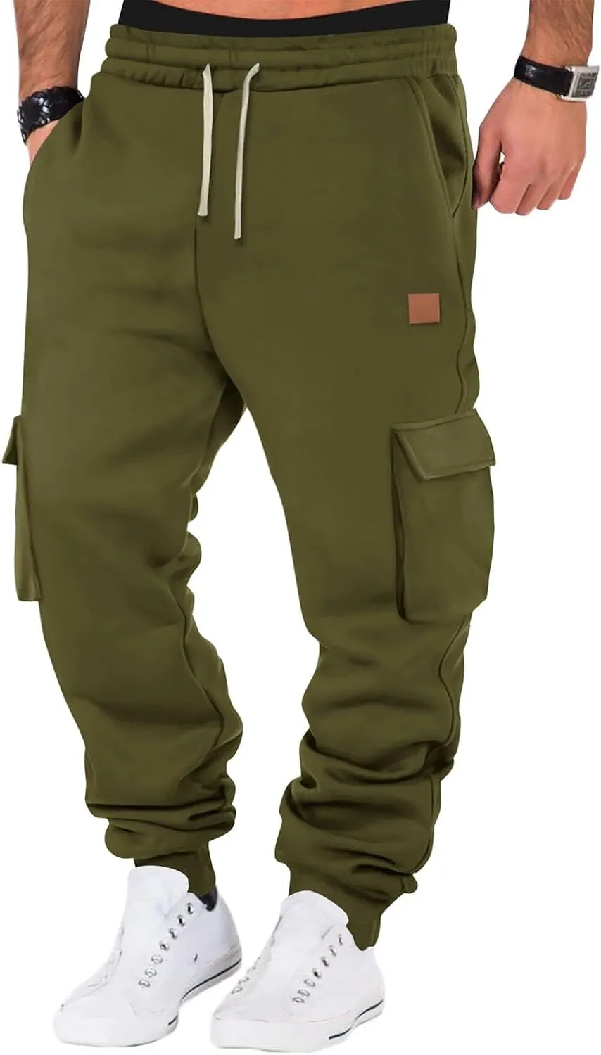 Men's Joggers Punk Cargo Baggy Techwear Hip Hop Patchwork Streetwear Tactical Track Pants