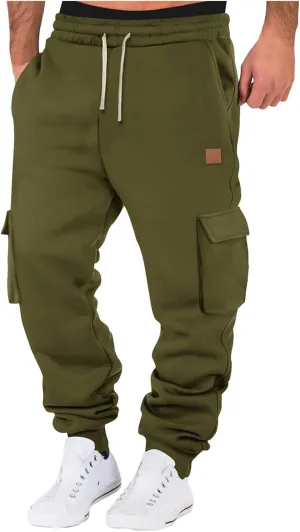 Men's Joggers Punk Cargo Baggy Techwear Hip Hop Patchwork Streetwear Tactical Track Pants