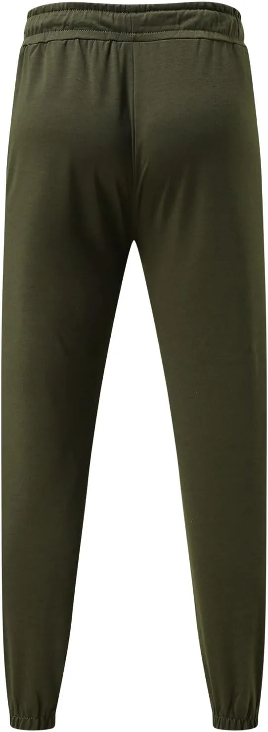 Mens Workout Cargo Sweatpants Printed Overalls Casual Pocket Sport Work Casual Trouser Pants Mens Casual Work Pants