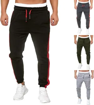 Mens Workout Cargo Sweatpants Printed Overalls Casual Pocket Sport Work Casual Trouser Pants Mens Casual Work Pants