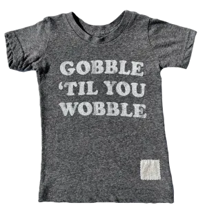 Retro Brand -Gobble til You Wobble SLIM Tee in Heather Grey