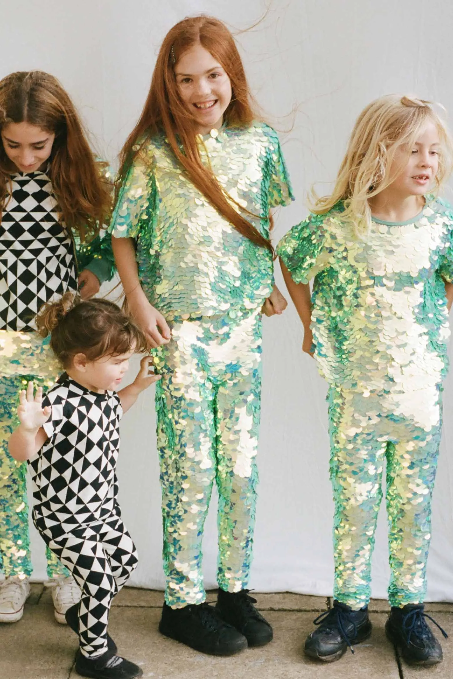 SONNY CHILDREN'S SEQUIN T-SHIRT - CHAMELEON