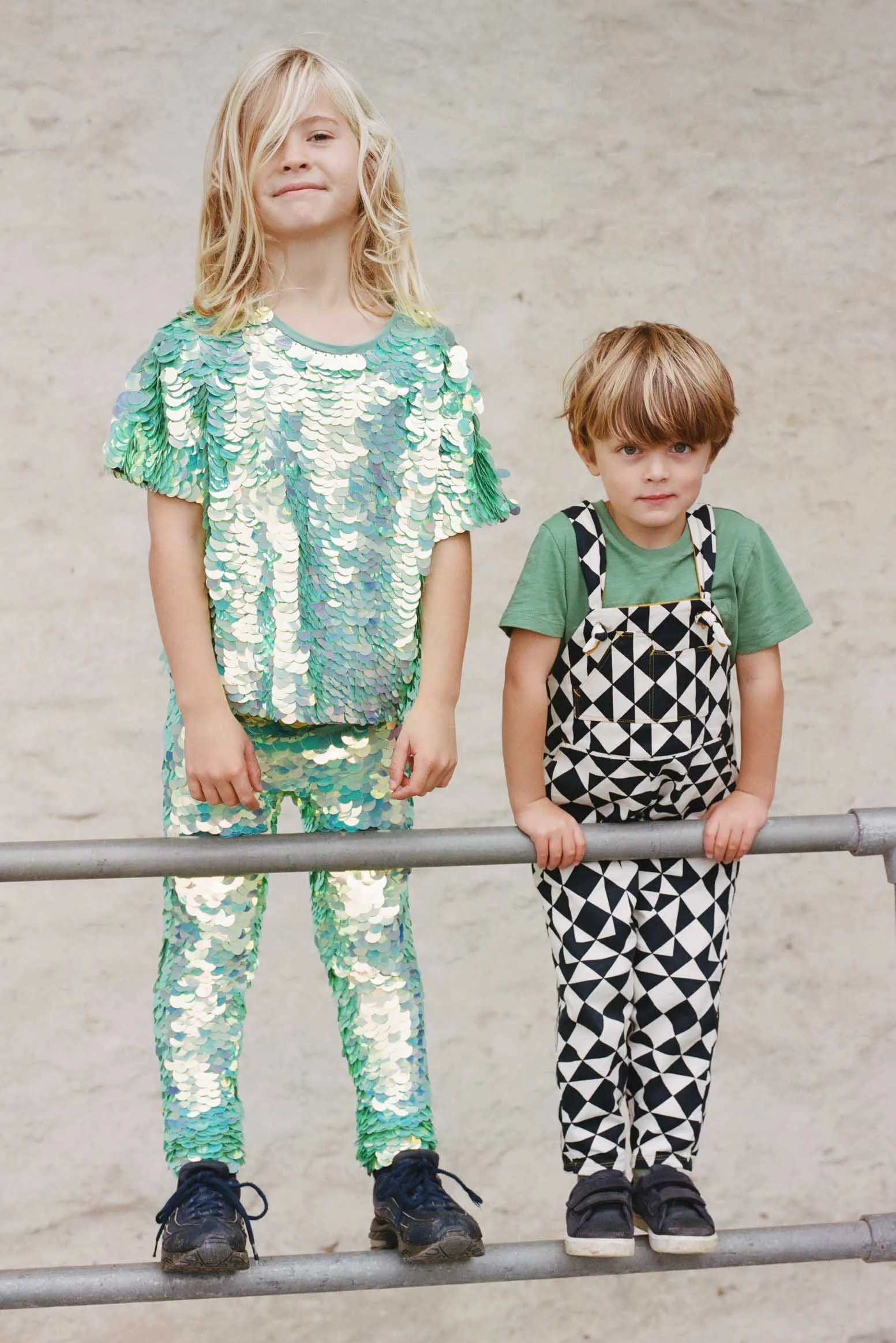SONNY CHILDREN'S SEQUIN T-SHIRT - CHAMELEON