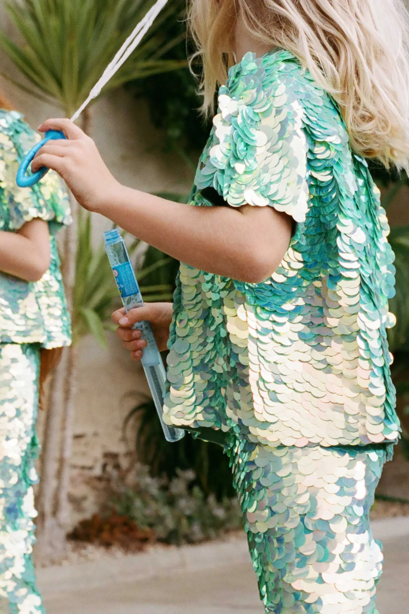 SONNY CHILDREN'S SEQUIN T-SHIRT - CHAMELEON