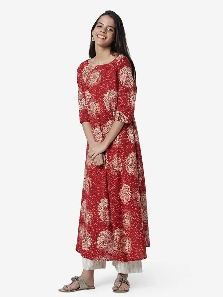 Utsa Off White Striped Cropped Palazzos