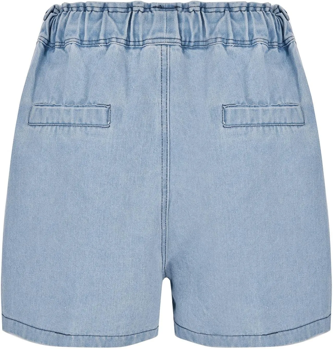 Women's Baggy Jean Shorts High Waisted Trendy Casual Stretchy Drawstring Rhinestone Diamond Loose Trendy Denim Shorts
