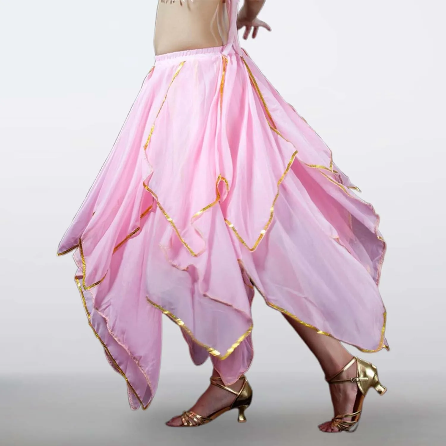 Womens Fashion Solid Midi Skirts Carnival Belly Dance Performance Dress Tulle Bubble A Line Fairy Knee Length Skirts