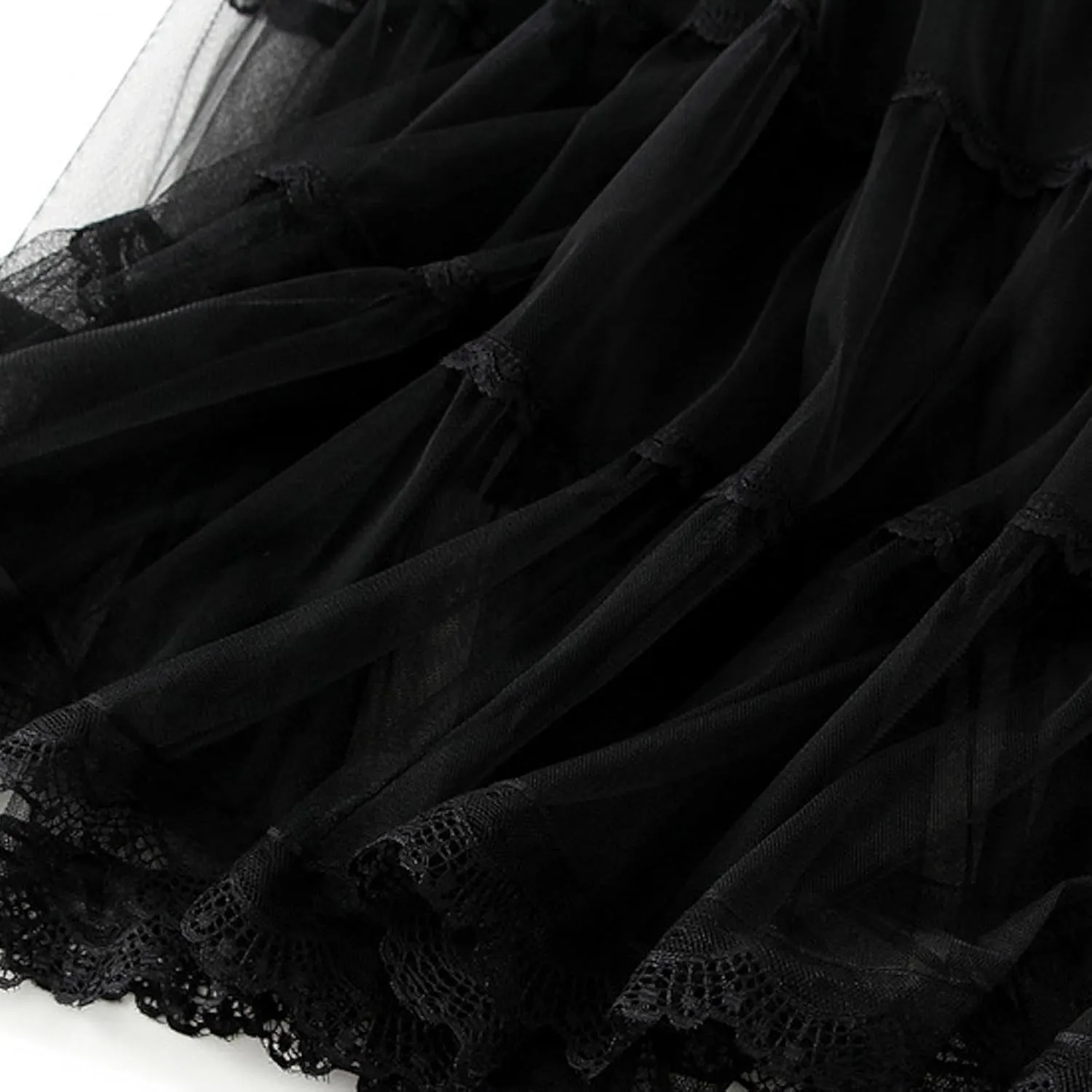 Womens Tulle Midi Skirt Dance Party A Line Elastic High Waisted Lace Skirt Mesh Puffy Long Maxi Skirt Holiday Skirts