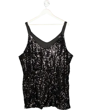 Yours Black Sequin Camisole UK 26
